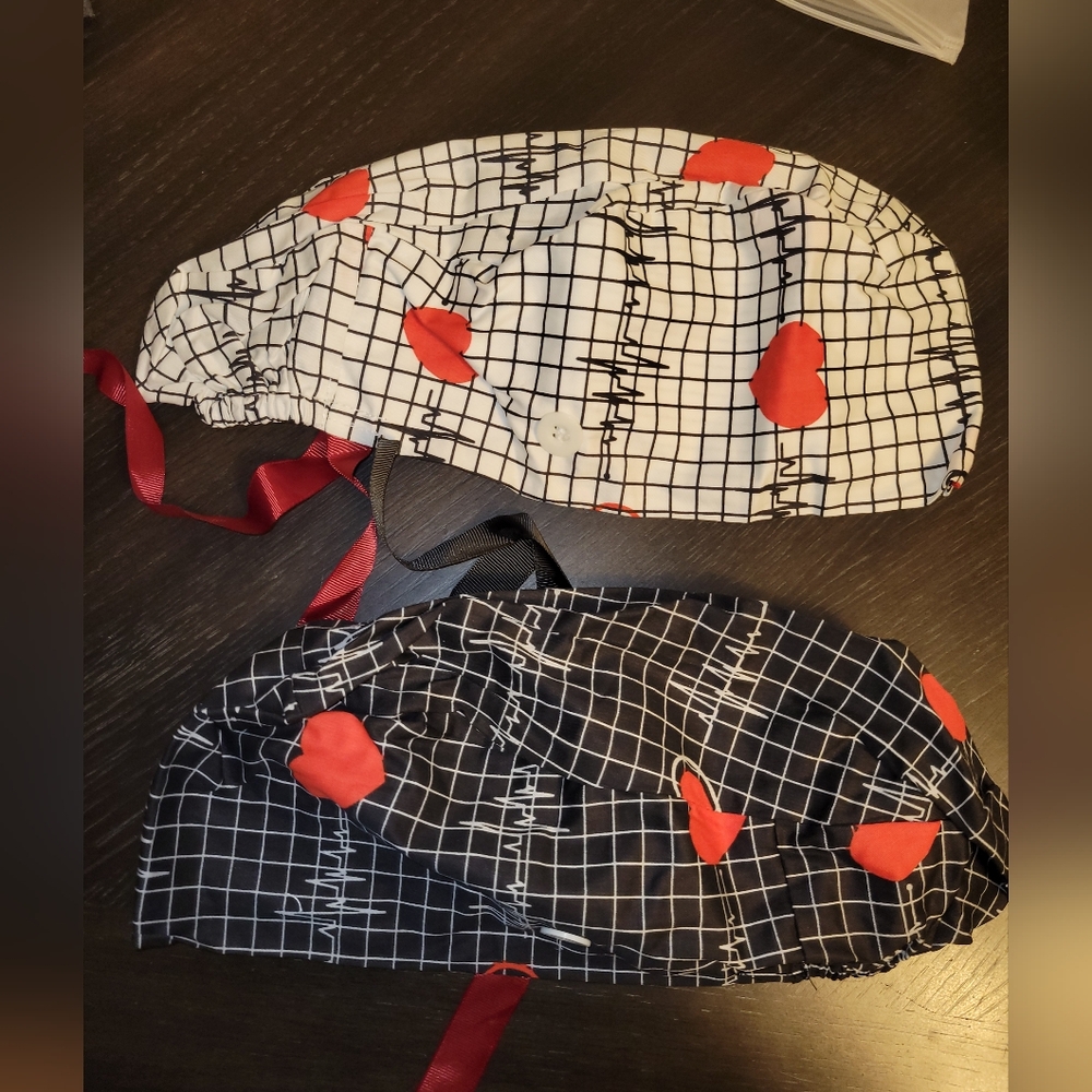 Scrub Caps Nursing Heartbeat